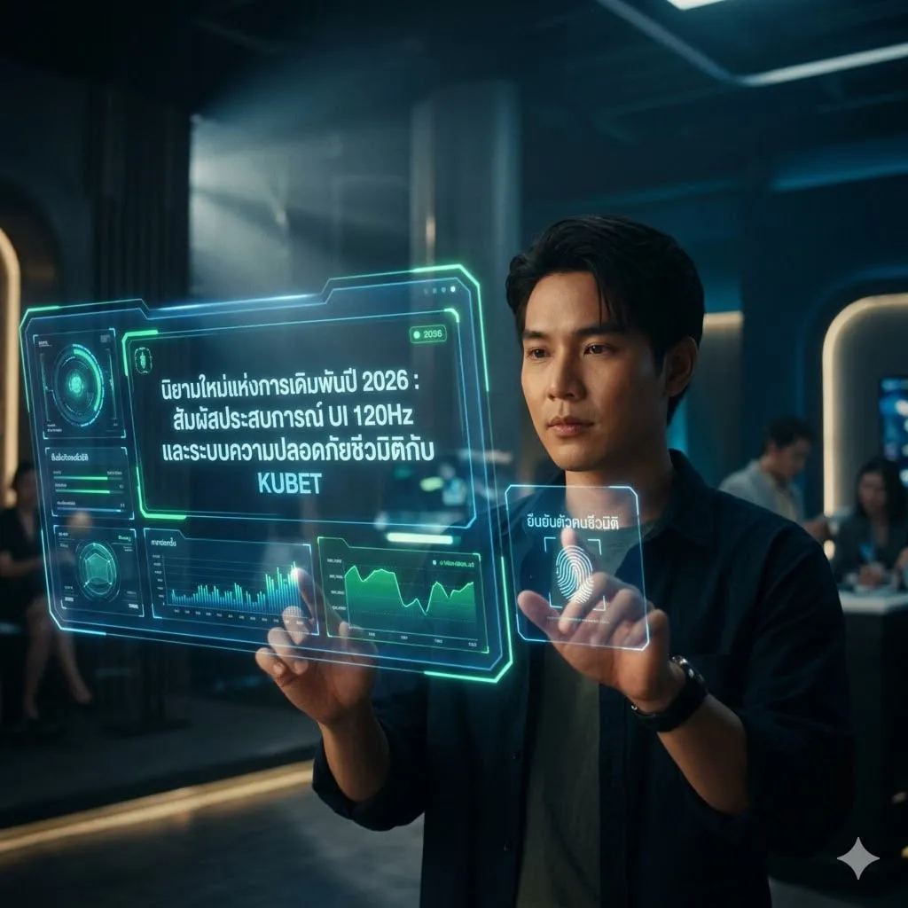 นิยามใหม่แห่งการเดิมพันปี 2026: สัมผัสประสบการณ์ UI 120Hz และระบบความปลอดภัยชีวมิติกับ KUBET